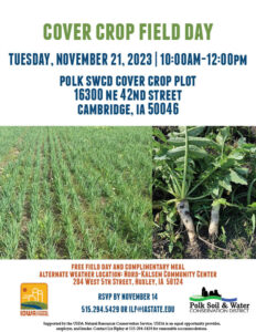 November 21, 2023 Iowa Learning Farms Cover Crop Flyer 