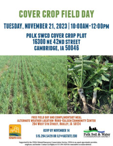 November 21, 2023 Iowa Learning Farms Cover Crop Flyer 