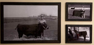 Matt Helmers (lower right), his father (upper right), and grandfather on the family farm near Oceola, Iowa